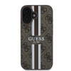 Guess 4G Printed Stripes MagSafe - Etui iPhone 16 (brązowy)