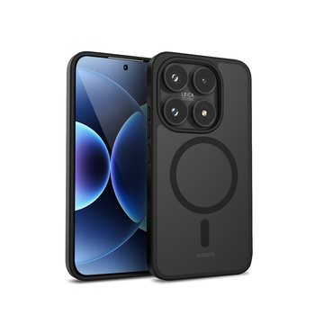 Crong Hybrid Matte Magnetic - Custodia MagSafe per Xiaomi 17 (nera)