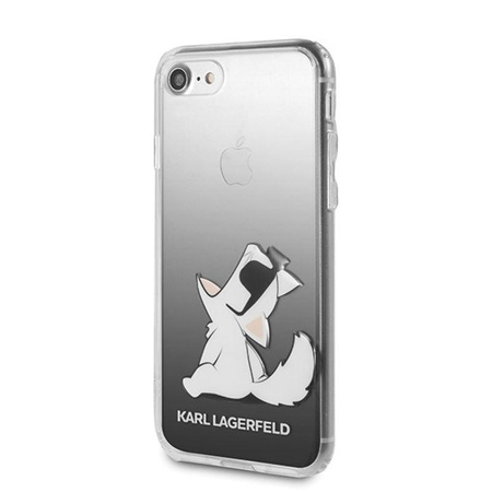 Karl Lagerfeld Choupette Fun Sunglasses - pouzdro pro iPhone SE 2020 / 8 / 7 (černé)