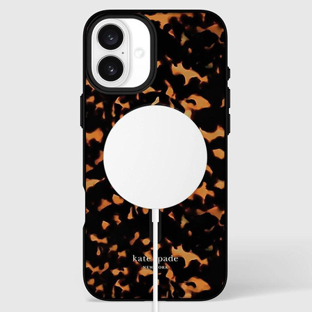 Kate Spade New York Protective MagSafe - Hülle für iPhone 16 Plus (Tortoise)