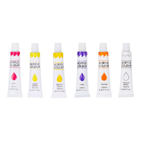 ZESTAW ARSTYCZNY DO MALOWANIA FARBY AKRYLOWE + PĘDZLE + PALETA ARTICO 20el.