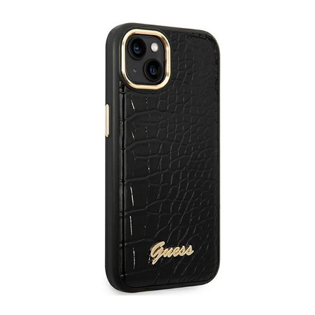 Guess Croco Collection – Etui iPhone 14 (czarny)