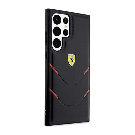 Ferrari Hot Stamp Lines - Etui Samsung Galaxy S23 Ultra (czarny)