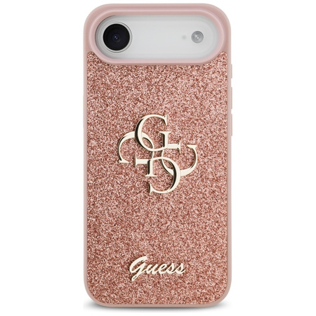 ETUI DO IPHONE AIR GUESS ORYGINALNE RÓŻOWE BROKATOWE ELEGANCKIE CASE