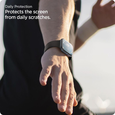 Spigen Elite Shield EZ Fit 2-Pack - Verre hybride pour Apple Watch 10 42 mm (Transparent)