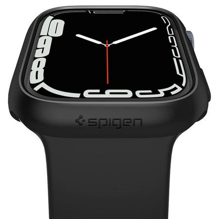 Spigen Thin Fit - tok Apple Watch 8 / Watch 7 41 mm-es órához (fekete)