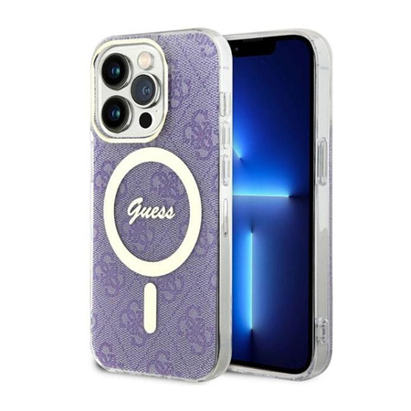 Guess 4G MagSafe - iPhone 14 Pro Tasche (Lila)