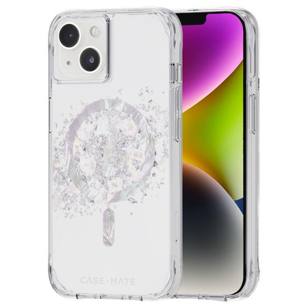 Case-Mate Karat MagSafe - iPhone 14 case decorated with mother of pearl (A Touch of Pearl)