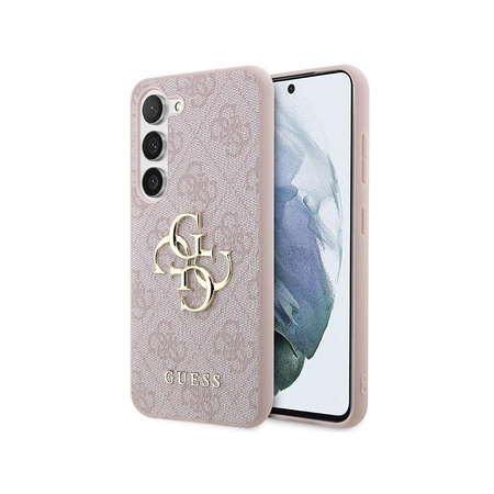 Guess 4G Big Metal Logo - Étui Samsung Galaxy S23+ (rose)