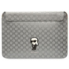 Karl Lagerfeld NFT Saffiano Monogram Iconic Karl Sleeve - pouzdro na 14" notebook (stříbrné)