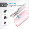 Speck Presidio2 Grip ClickLock & MagSafe - Coque iPhone 15 / iPhone 14 / iPhone 13 (Nimbus Pink/Dahlia Pink)