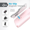Speck Presidio2 Grip ClickLock & MagSafe - Coque iPhone 15 / iPhone 14 / iPhone 13 (Rose Nimbus / Rose Dahlia)