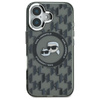 Karl Lagerfeld IML Monogram Karl & Choupette Head MagSafe - Pouzdro pro iPhone 16 (černé)