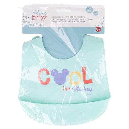 Mickey Mouse - Bavoir en silicone avec poche (Cool)