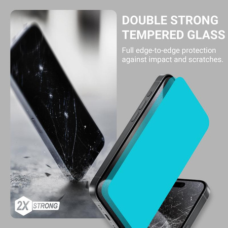 Crong EasyShield 2-Pack - Tempered Glass for iPhone 15 Pro (2 pieces)