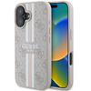 Guess 4G Printed Stripes MagSafe - iPhone 16 Case (pink)