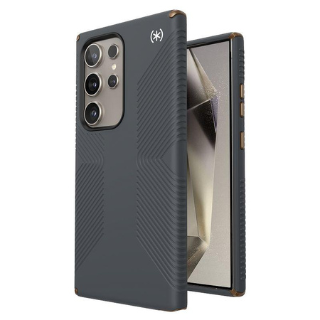 Speck Presidio2 Grip - pouzdro pro Samsung Galaxy S24 Ultra (Charcoal Grey / Cool Bronze)
