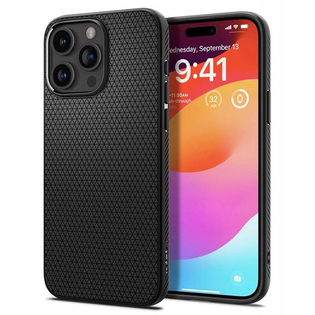 Spigen Liquid Air - Etui do iPhone 15 Pro (Matte Black)