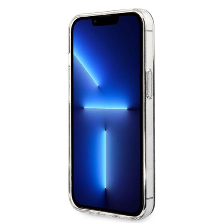 Guess Bundle Pack MagSafe 4G - Set aus hülle für iPhone 13 Pro Max + MagSafe Ladegerät (Schwarz/Gold)