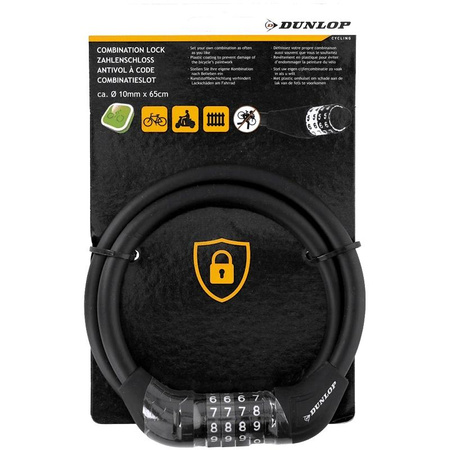 Dunlop - Cadenas pour vélo (noir)