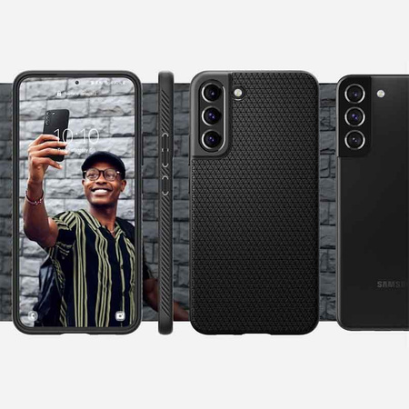 Spigen Liquid Air - pouzdro pro Samsung Galaxy S22 Case (černé)