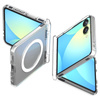 Spigen Ultra Hybrid Pro Mag MagSafe - Etui pour Samsung Galaxy Z Flip 7 (Clair/Blanc)