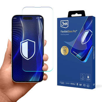 SZKŁO HYBRYDOWE 7H 3MK NA EKRAN DO IPHONE 17 PRO OCHRONNE FlexibleGlass Pro