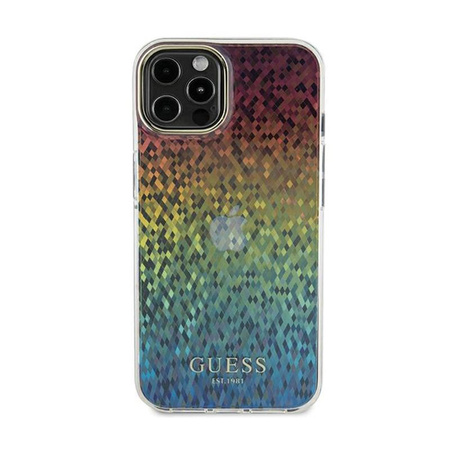 Guess IML Faceted Mirror Disco Iridescent - iPhone 13 Pro Case (Iridescent)