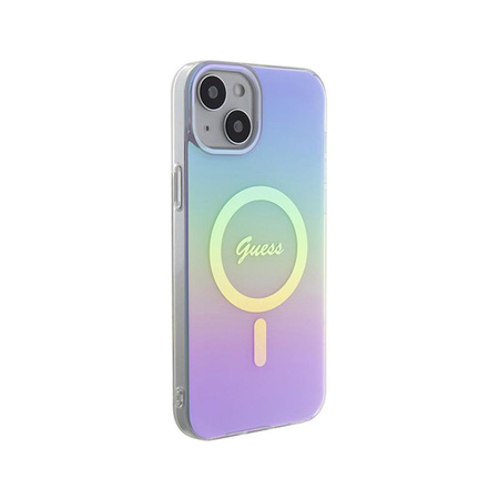 Guess IML Iridescent MagSafe - iPhone 15 Plus Tasche (lila)