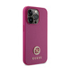 Guess 4G Strass Metal Logo - Coque iPhone 15 Pro (rose)