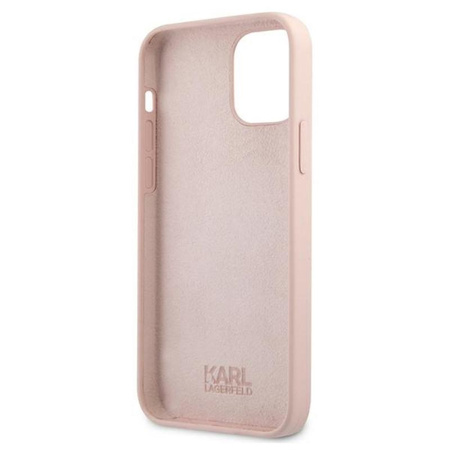 Karl Lagerfeld Choupette Head Silicone - pouzdro pro iPhone 12 Pro Max (růžové)