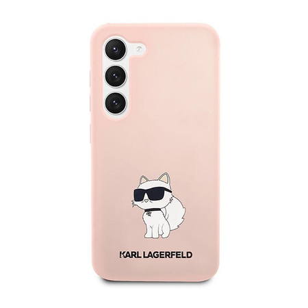 Karl Lagerfeld Silicone NFT Choupette - pouzdro pro Samsung Galaxy S23+ (růžové)