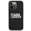 Karl Lagerfeld Silikon Stack Logo - iPhone 13 Pro Max Tasche (schwarz)
