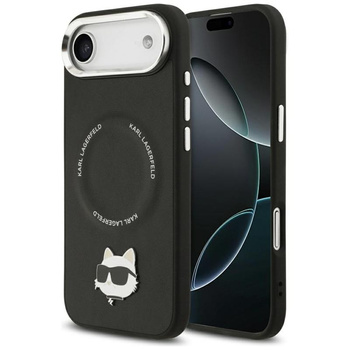 ETUI DO IPHONE AIR do MAGSAFE KARL LAGERFELD ORYGINALNE CZARNE SKÓRZANE