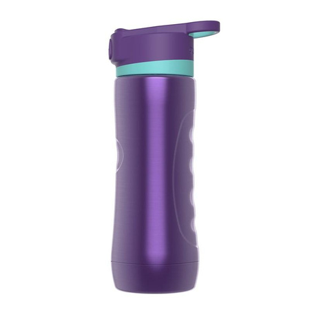 Quokka Spring - Butelka bidon termiczny ze stali nierdzewnej z systemem szybkiego otwierania 600 ml (Aqua Violet)
