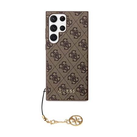 Guess 4G Charms Collection - Samsung Galaxy S24 Ultra tok (barna)
