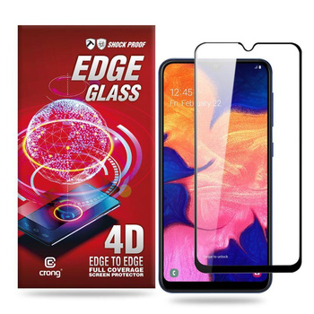 Crong Edge Glass 4D Full Glue - Szkło hartowane na cały ekran Samsung Galaxy A10