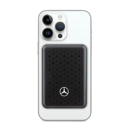 Mercedes Stars Motif MagSafe - 3000 mAh 5W MagSafe power bank à induction (noir)