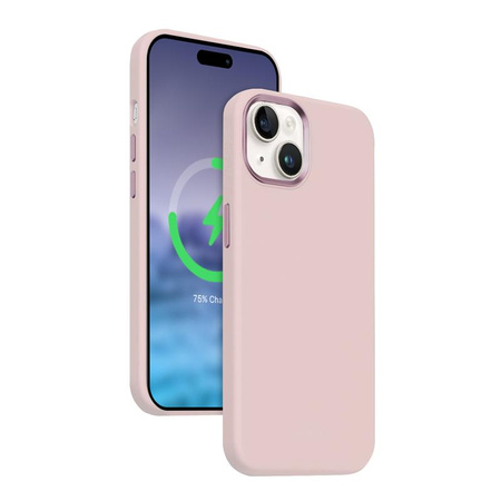 Crong Color Cover LUX Magnetic - iPhone 15 Plus MagSafe Hülle (rosa)
