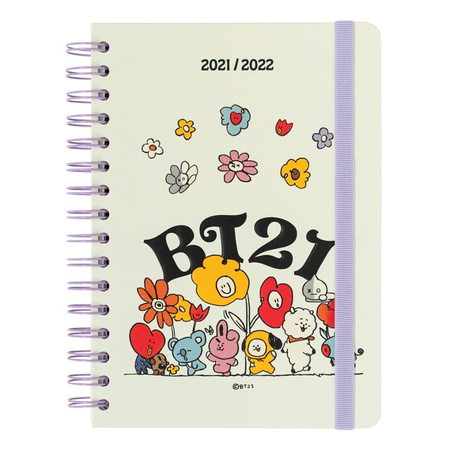 Line Friends BT21 - Schulkalender / Planer 2021/2022 (weiß)