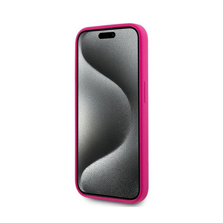 Karl Lagerfeld Silicone Choupette Head MagSafe - iPhone 15 Pro Tasche (Rosa)