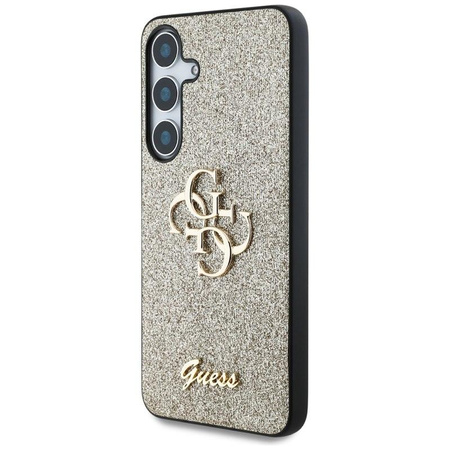 Guess Fixed Glitter Big 4G Metal Logo - Pouzdro pro Samsung Galaxy S25+ (zlaté)