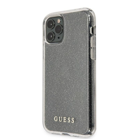 Guess Glitter tok - iPhone 11 Pro Max tok (ezüst)