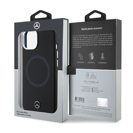 Mercedes Silicone Bicolor MagSafe - iPhone 15 Case (noir)