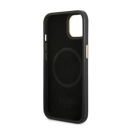 Guess 4G Logo Plate MagSafe - iPhone 14 Plus Tasche (schwarz)