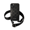 Karl Lagerfeld Monogram Plaque Logo Strap - Case for iPhone 14 Plus (Black)