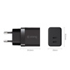 Crong Ultra Compact GaN - 35W PD 3.0 2x USB-C network charger (black)