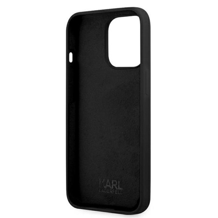 Karl Lagerfeld Slilicone Karl & Choupette - iPhone 13 Pro Max Tasche (schwarz)