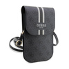 Guess 4G Stripes - Crossbody bag for phone (black)