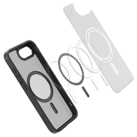 Spigen Ultra Hybrid MagSafe - étui pour iPhone 16e (Frost Black)